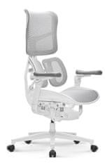 YUMISU YUMISU 1010 ERGO White, Bílá ergonomická kancelářská židle