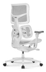 YUMISU YUMISU 1010 ERGO White, Bílá ergonomická kancelářská židle