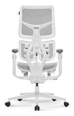 YUMISU YUMISU 1010 ERGO White, Bílá ergonomická kancelářská židle