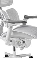 YUMISU YUMISU 1010 ERGO White, Bílá ergonomická kancelářská židle