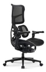 YUMISU YUMISU 1010 ERGO Black, Černý ergonomická kancelářská židle