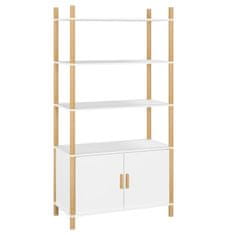 Vidaxl Skříň highboard bílá 80x40x153 cm ompozitní dřevo