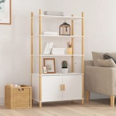 Vidaxl Skříň highboard bílá 80x40x153 cm ompozitní dřevo