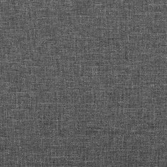 Vidaxl Čela postele 2 ks tmavě šedá 80 x 7 x 78/88 cm textil