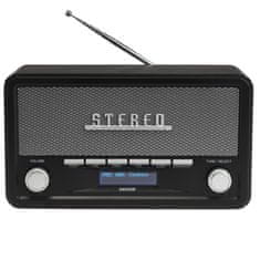 Denver Denver DAB-18DARKGREY - Retro radio ciemnoszare