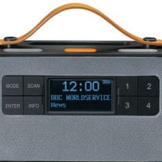 LENCO Lenco PDR-065BK - DAB+/FM rádio s Bluetooth a nabíjecí základnou