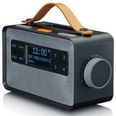 LENCO Lenco PDR-065BK - DAB+/FM rádio s Bluetooth a nabíjecí základnou