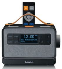 LENCO Lenco PDR-065BK - DAB+/FM rádio s Bluetooth a nabíjecí základnou