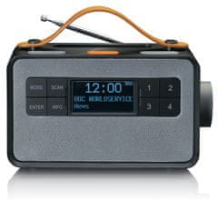 LENCO Lenco PDR-065BK - DAB+/FM rádio s Bluetooth a nabíjecí základnou