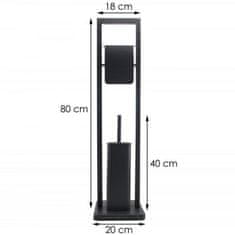 DuraHome Stojan WC, CERRO 43570, černý