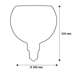 Segula Segula 55079 LED Floating Globe 300 zlatá E27 5 W (32 W) 350 Lm 2200 K