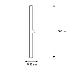 Segula Segula 55099 LED lineární lampa 1000 mm čirá S14d 8 W (51 W) 680 Lm 2700 K