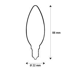 Segula Segula 55231 LED francouzská svíčka čirá E10 1 W (5 W) a lt;60Lm 2700 K