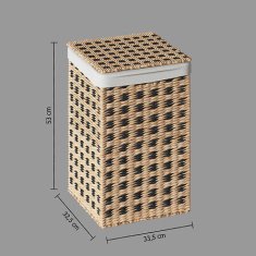 Intesi Koš na prádlo Terre Inconnue 40l přírodní/černý