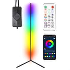 EVEON QJD-150 RGB rohová lampa 1.3m + dálkový ovladač, černá