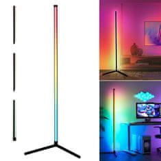 EVEON QJD-150 RGB rohová lampa 1.3m + dálkový ovladač, černá