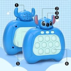 MG Pop It Stitch interaktivní hračka pro děti, modrá