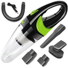 MG Vacuum Cleaner bezdrátový vysavač do auta 120W 2000mAh, černý/zelený