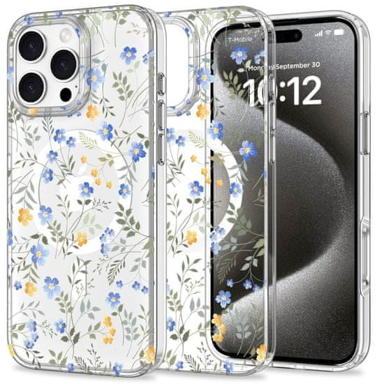 Tech-protect Magmood MagSafe kryt na iPhone 16 Pro, spring flowers