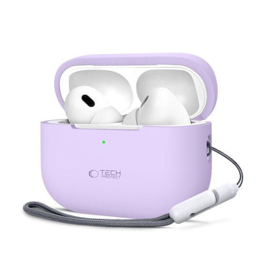 Tech-protect Silicone pouzdro na Apple AirPods Pro 1 / 2, fialové