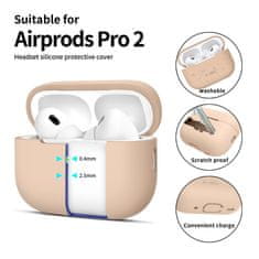 Tech-protect Silicone pouzdro na Apple AirPods Pro 1 / 2, hnědé