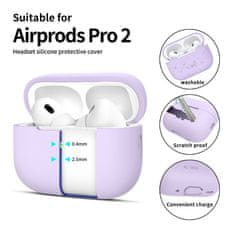 Tech-protect Silicone pouzdro na Apple AirPods Pro 1 / 2, fialové