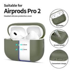 Tech-protect Silicone pouzdro na Apple AirPods Pro 1 / 2, zelené