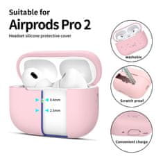 Tech-protect Silicone pouzdro na Apple AirPods Pro 1 / 2, růžové