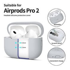 Tech-protect Silicone pouzdro na Apple AirPods Pro 1 / 2, šedé