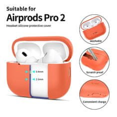 Tech-protect Silicone pouzdro na Apple AirPods Pro 1 / 2, oranžové