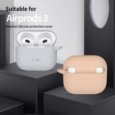 Tech-protect Silicone Hook pouzdro na Apple AirPods 3, hnědé