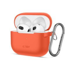 Tech-protect Silicone Hook pouzdro na Apple AirPods 3, oranžové