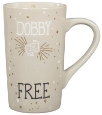 CurePink Keramický proměňovací latte hrnek Harry Potter: Dobby (objem 500 ml)