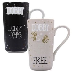 CurePink Keramický proměňovací latte hrnek Harry Potter: Dobby (objem 500 ml)