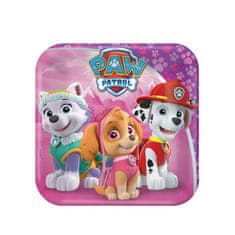 Amscan Papírový talíř 8ks Paw Patrol čtvercové 18x18cm 