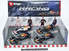 BBurago Set 4 pcs F1 Oracle Red Bull racing 2021-2023 Max Verstappen - Bburago 1:43