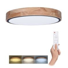 Solight LED osvětlení s dálkovým ovladačem Iron Oak, 60W, 4200lm, 51cm, změna chromatičnosti, stmívatelné, WO8006