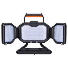 Solight LED reflektor 30W, přenosný, nabíjecí, 3000lm, oranžovo-černý, WM-30W-RE