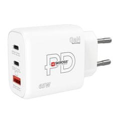 Skross USB A+C nabíjecí adaptér Power charger 65W GaN EU, Power Delivery, typ C, DC57-PD65