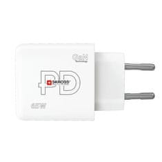 Skross USB A+C nabíjecí adaptér Power charger 65W GaN EU, Power Delivery, typ C, DC57-PD65