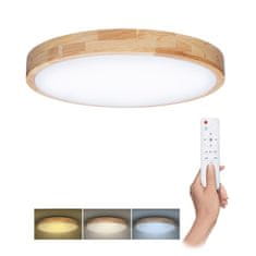 Solight LED osvětlení s dálkovým ovladačem Solid Oak, 60W, 4200lm, 51cm, změna chromatičnosti, stmívatelné, WO8010