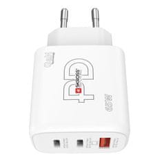 Skross USB A+C nabíjecí adaptér Power charger 65W GaN EU, Power Delivery, typ C, DC57-PD65