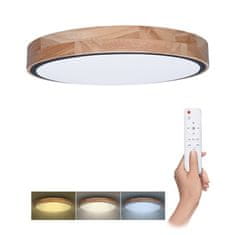 Solight LED osvětlení s dálkovým ovladačem Iron Oak, 48W, 3360lm, 40cm, změna chromatičnosti, stmívatelné, WO8005