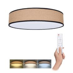 Solight LED osvětlení s dálkovým ovladačem Brownie, 48W, 3360lm, 40cm, změna chromatičnosti, stmívatelné, WO8003