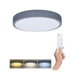 Solight LED osvětlení s dálkovým ovladačem Grey , 48W, 3360lm, 38cm, změna chromatičnosti, stmívatelné, WO8001