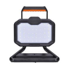 Solight LED reflektor 20W, přenosný, nabíjecí, 2000lm, oranžovo-černý, WM-20W-RE