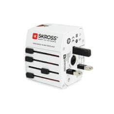 Skross cestovní adaptér MUV USB, USB A+C, univerzální pro 150 zemí, PA48USBC