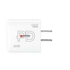 Skross USB A+C nabíjecí adaptér Power charger 65W GaN US, Power Delivery, typ A, DC57USA-PD65