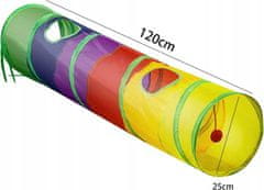 Nuxie 2575 Tunel pro kočky 120 cm vícebarevný