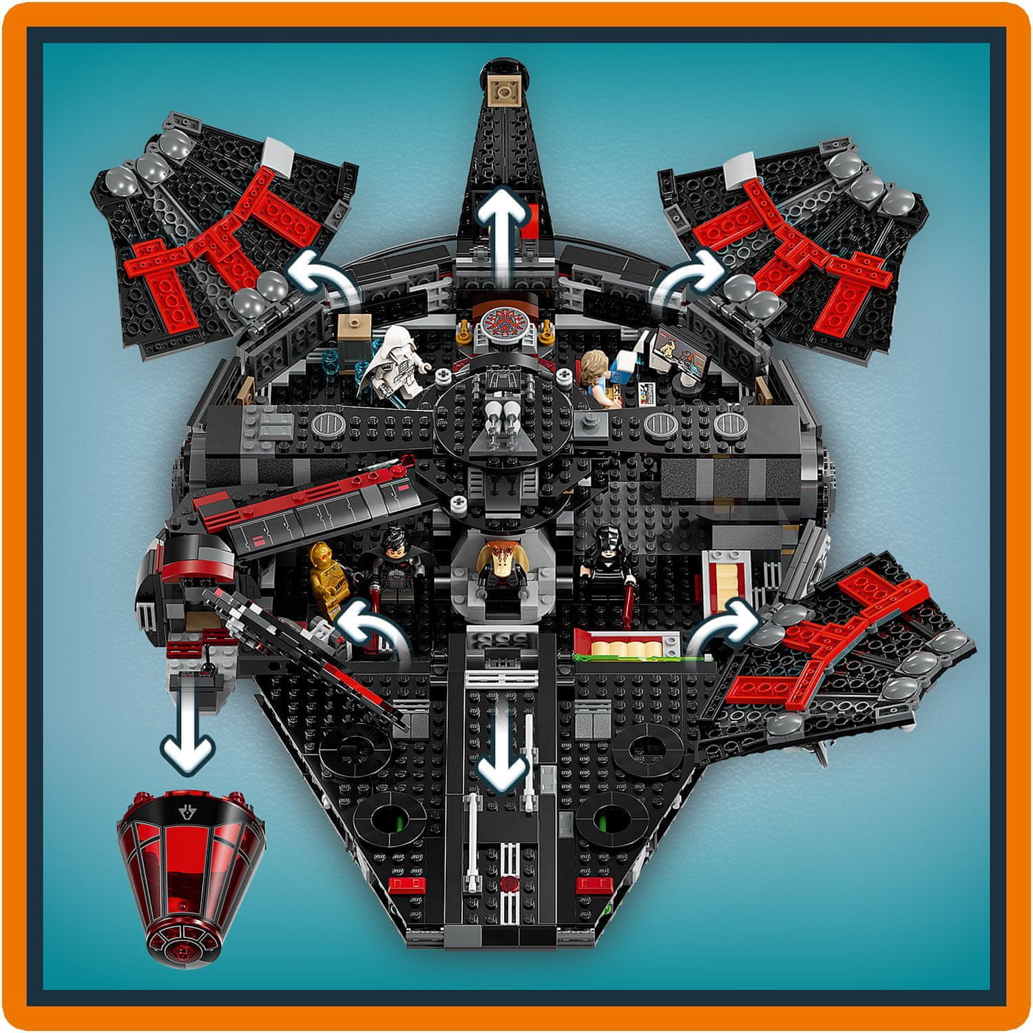 LEGO Star Wars 75389 Temný Falcon